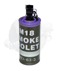 QOrange x QoToys Vietnam War U.S. Army 1st Cavalry Division in Ia Drang 1965: M18 Smoke Grenade (Metal/Violet)