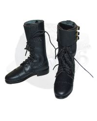 UJINDOU WWII British Army Dispatch Riders: Tall Boots (Black)