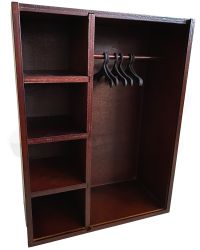 Flagset Masked Mercenaries "Continue To Fight": Wooden Storage Closet Locker