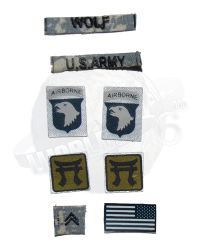 Toy Soldier US Army Patch Set x 8