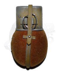 DiD WWII Axis Flocked Canteen With Metal Cup (Brown/Tan)