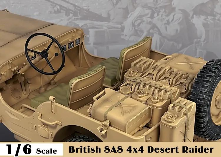 ZYTOYS – WWII Allies British SAS Jeep Willys 4×4 Desert Raider #6