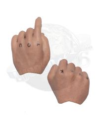 CC Toys Trevon Lossanto Version: Left Trigger Finger Hand Set With F*&k Y@u Tattoos