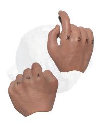 CC Toys Trevon Lossanto Version: Right Trigger Finger Hand Set With F*&k Y@u Tattoos