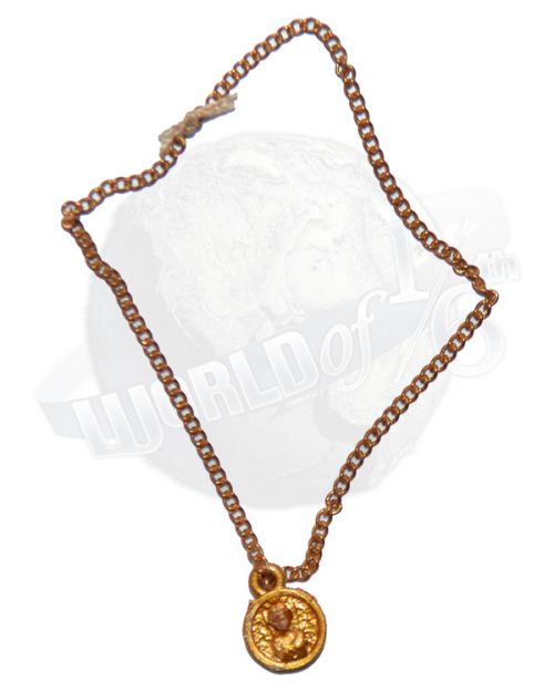 DJ Custom Hollywood Time: Gold Necklace with Emblem
