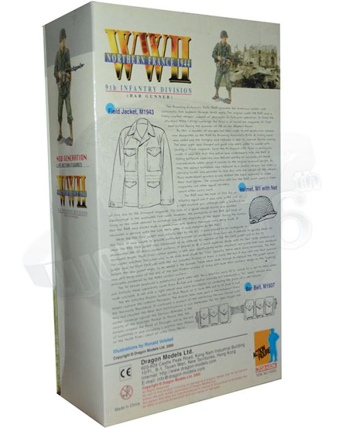 Dragon Models Ltd. Sean O'Brien 9th Infantry Division BAR Gunner, Northern France 1944 #2