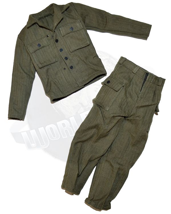 FacePool WWII US Ranger Private Rifleman France 1944: HBT Shirt & Trouser Pants