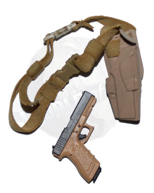 Flagset Modern Battlefield End War Ghost X:  Arnzen Arms Glock 19 Gen 4 MOS Pistol & Tactical Holster (Desert)