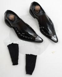 Dam Toys Gangsters Kingdom Heart II Benson: Leather Shoes With Sock Inserts & Foot Pegs