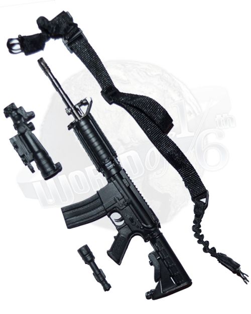 King's Toy U.S. Marine Corps Special Response Team: M4 Rifle With Scope, Tac Light & Sling