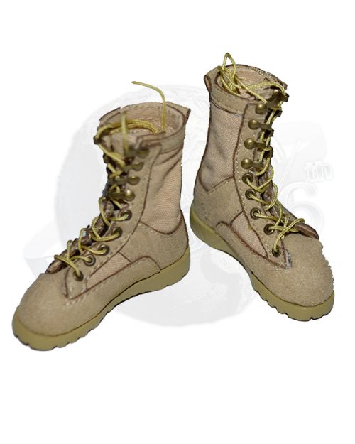 King's Toy U.S. Marine Corps Special Response Team: Cloth Combat Assault Boots (Tan) #1