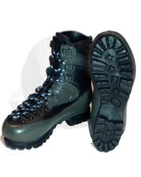 Mini Times US Navy SEAL Winter Combat Training: Combat Boots (Black & Green)