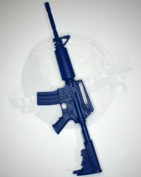Playhouse US Navy VBSS Team: Blue Training M4 Carbine With Extended Stock & Two Magazines