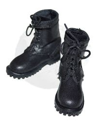 Tough Guys Frank Castle: Leather Tactical Boots (Black)