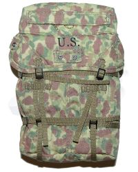 DiD Toys WWII USMC 1st Marine Regiment George Puller: M43 Camouflaged Back Pack