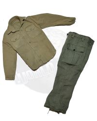 Dragon Models Ltd. WWII US Army Uniform Khaki Shirt & HBT Trousers
