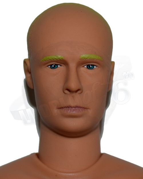 Toy Soldier Bald Pilot with Gloved Hands Head Sculpt & Figure Body