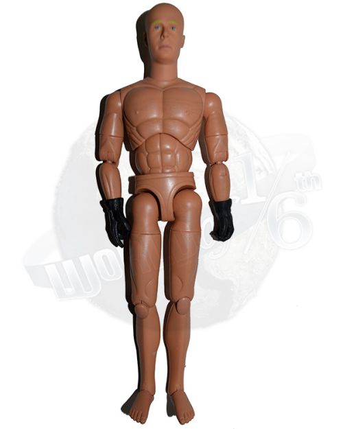 Toy Soldier Bald Pilot with Gloved Hands Head Sculpt & Figure Body #2