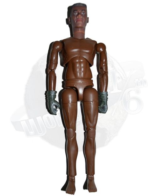 Blue Box Toys Black Pilot Head Sculpt & Figure Body with Gloved Hand Set #2