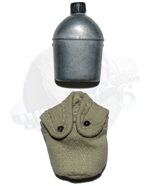 Dragon Models Ltd. WWII US Army Canteen (Metal) & Canvas Pouch (Khaki)