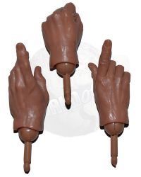 Toy Soldier Left Pointing, Right Fist & Pointing Hand Set