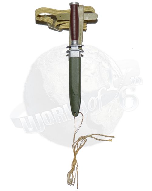 Dragon Models Ltd. WWII US Army M3 Trench Knife, Scabbard & Lanyard