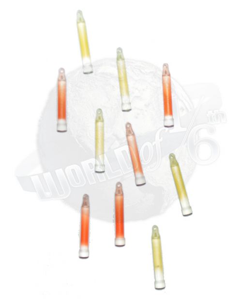 Virtual Toys The Darkzone Agent: Lumen Glow Stick x 10 (Yellow & Orange) On Sale!