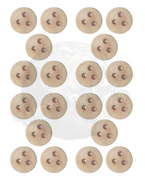 World of One Sixth Originals Wooden Pulley Blocks x 20