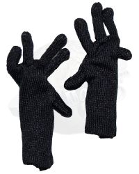 Knitted Cloth Gloves (Black)
