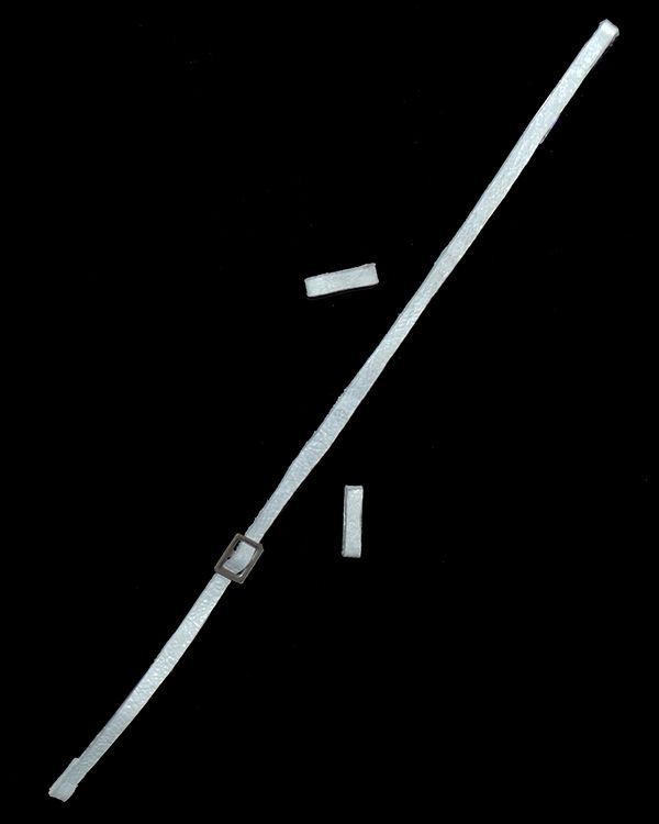 Leather Sam Browne Shoulder Strap & Loops (White)