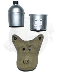 DiD WWII US 2nd Ranger Battalion Private First Class Reiben: M1910 Canteen, Cup & Cover