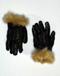 Art Figure Soldiers Of Fortune 3: Leather Gloves With Furlike Wrists (Black)