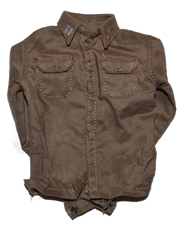 FacePool US Ranger Captain Miller France 1944: GI Wool Shirt (Brown)