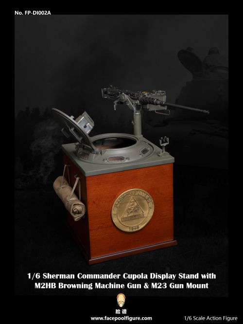 FacePool Platform Sherman Tank Command Podium & Browning Machine Gun & Rack Set #2