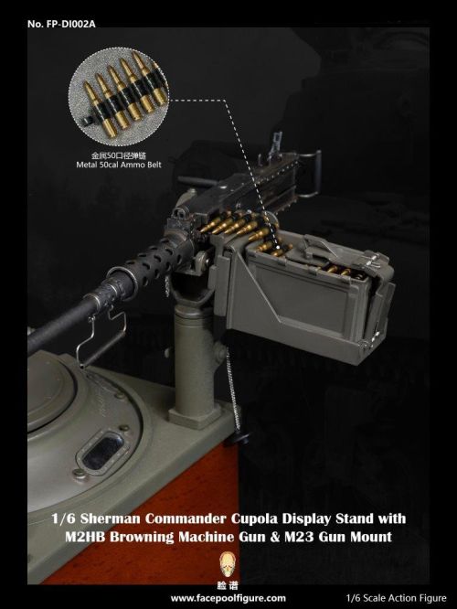 FacePool Platform Sherman Tank Command Podium & Browning Machine Gun & Rack Set #4