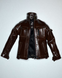 Dam Toys Gangsters Kingdom Spade IV "Chad": Leather Jacket (Brown, Lined)