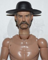 Redman Toys The Cowboy Deputy Town Marshal: DX Head Sculpt With Hat & Figure Body (No Feet)