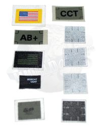 Modern US Military Combat Patch Set (10 Pieces)
