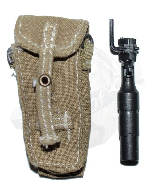 Dragon Models Ltd. WWII Axis Mauser K98 Rifle Silencer Suppressor & Pouch (Tan)