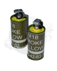 Toy Soldier M18 Smoke Grenade x 2 (Yellow)