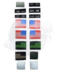 Toy Soldier Uniform Patch Set (16 Pieces)