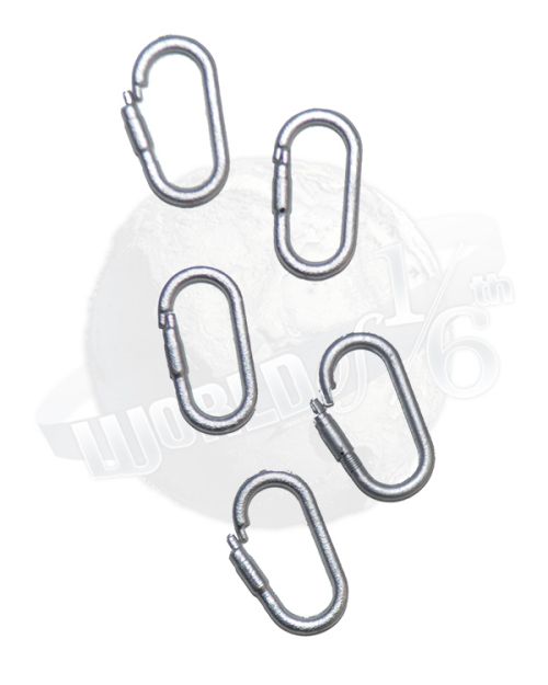 Modern Military Carabiner x 5 (Silver)