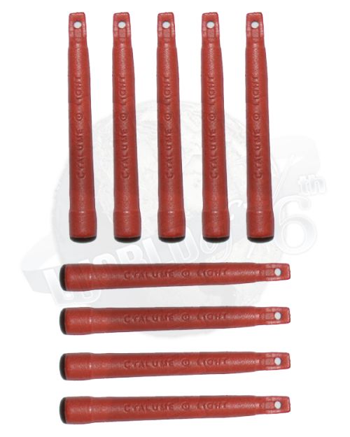 Barrack Seargent Lumen Light Sticks x 9 (Red)