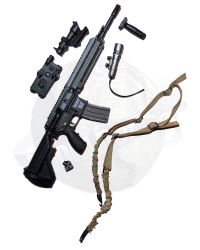Toy Soldier Machine Gun With Tac Light, Foregrip, Scope, Device & Sling