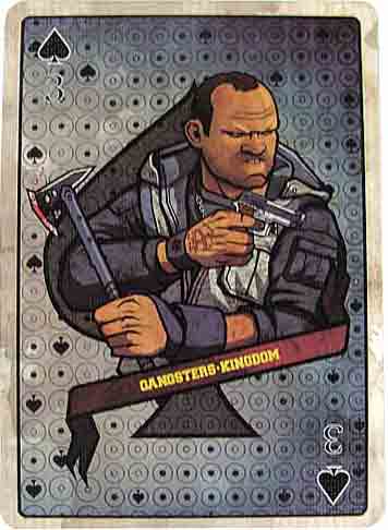 Gangsters Kingdom Spade 3: Playing Card