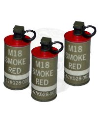 Soldier Story Marine Raiders MSOT 8222 "Today Will Be Different": M18 Smoke Flash Bang Grenade x 3 (Red)