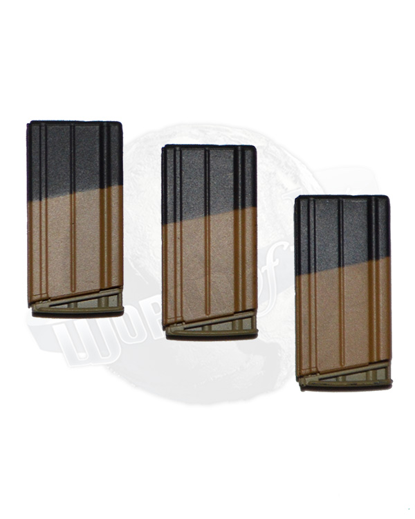 Soldier Story Medal of Honor Navy SEAL "Voodoo": FN MK17 MOD0 7.62 Rifle Magazines x 3 (Tan)