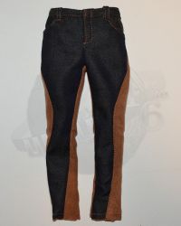 Wolf King Western Story Redhead Denny: Western Trousers (Brown/Blue)