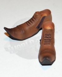 Wolf King Western Story Redhead Denny: Western Short Boots (Brown)