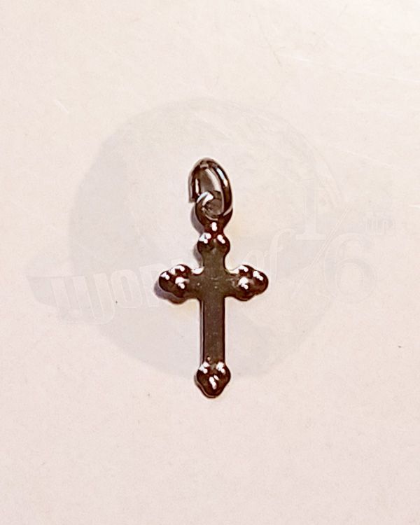 Unknown Manufacturer Stamped Metal Silver Cross
